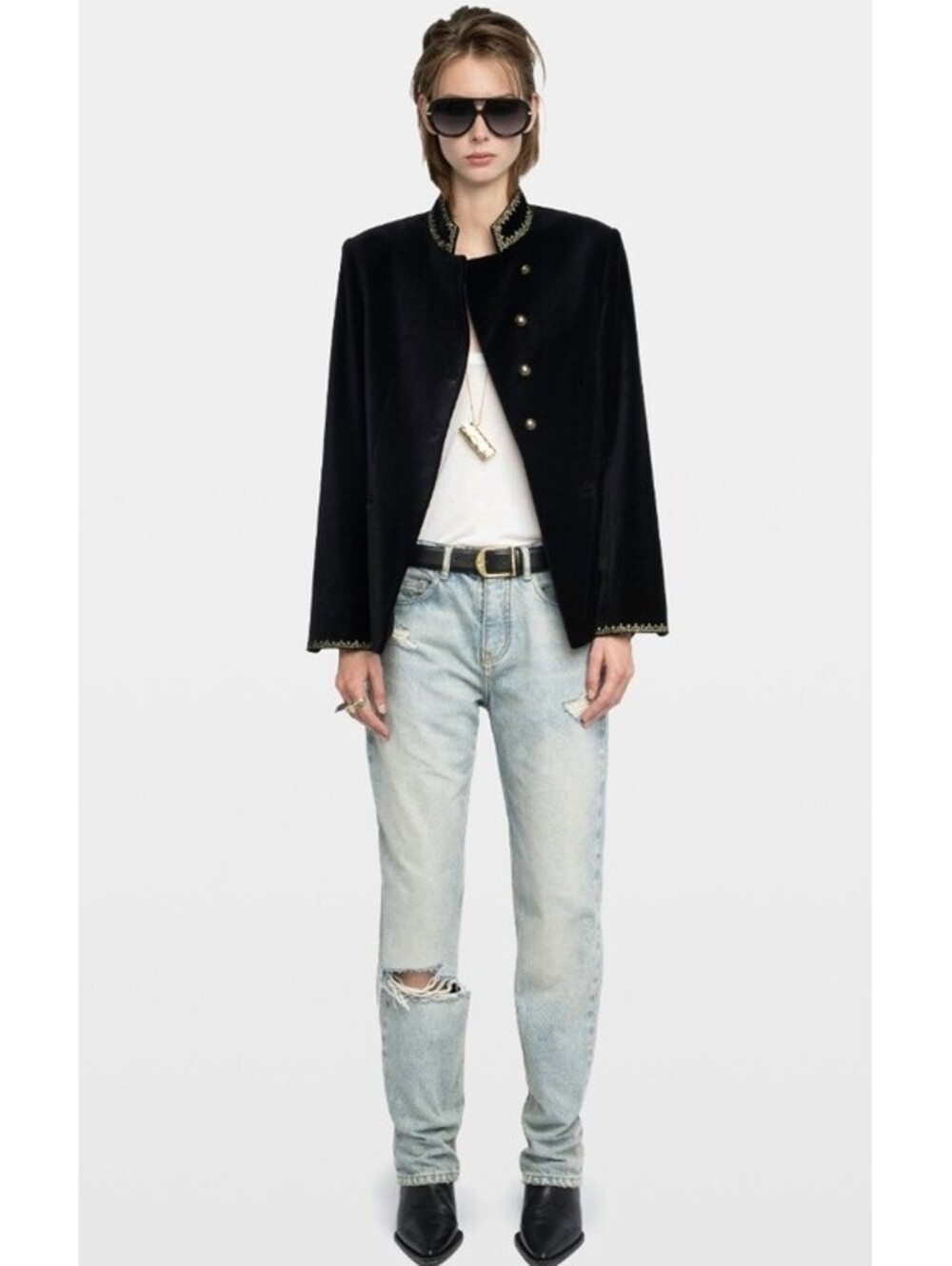 Zadig & Voltaire Verysa Velvet Blazer